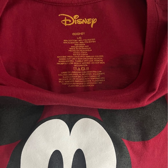 Disney Mickey Mouse Red T-Shirt - Picture 4 of 4